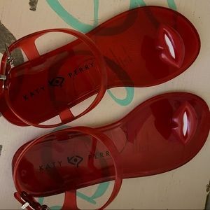 KATY PERRY “Lips” Gel Sandals 6M NIB